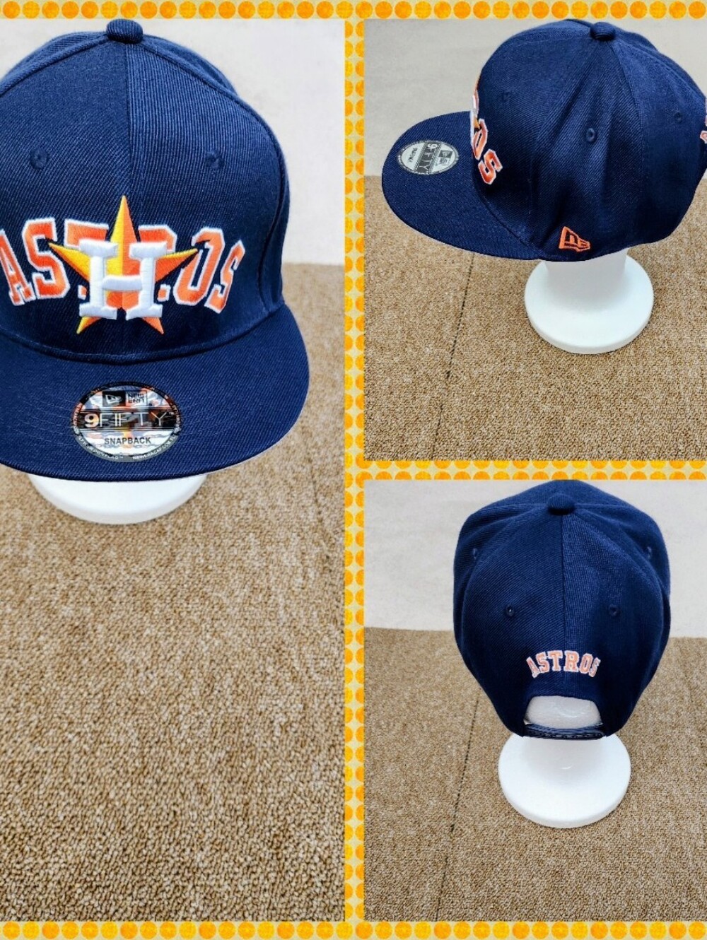 HOUSTON ASTROS MLB BASEBALL SNAPBACK HAT.